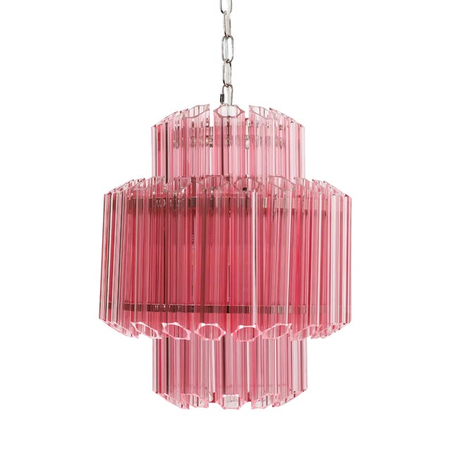 Pink Piccolo Palermo Chandelier from Pure White Lines For Sale