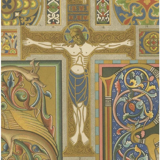 H. Dolmetsch, Manuscript and Mural Designs, 1887, Paper, Set of 2 For Sale - Image 9 of 11