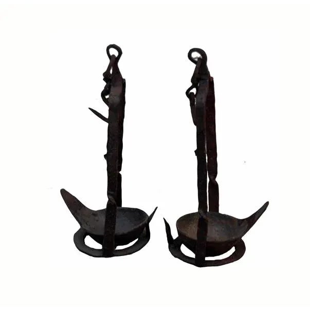 1950s Vintage Hanging Oil Burner Candle Holder - a Pair For Sale - Image 5 of 5