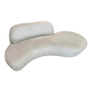 Kagan Style Curved Loveseat For Sale