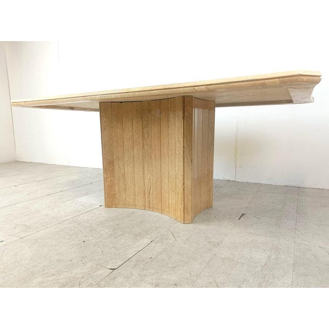 Vintage Travertine Dining Table, 1970s For Sale - Image 9 of 12
