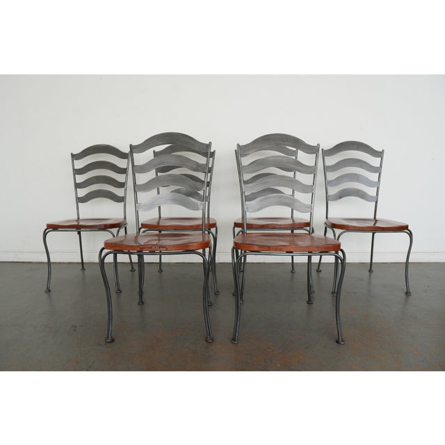 Metal Vintage Ethan Allen Legacy Collection Dining Set (Set of 7) For Sale - Image 7 of 17