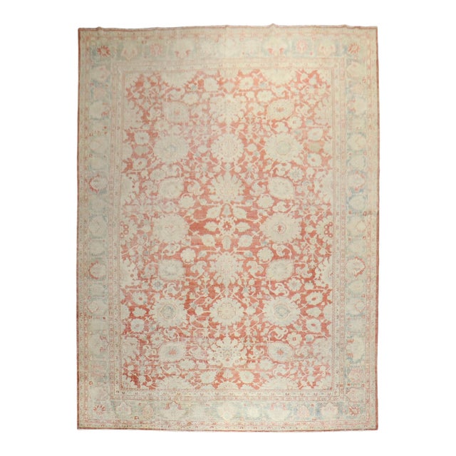 Antique Zabihi Collection Persian Mahal Rug - 10'2" x 13'8" For Sale