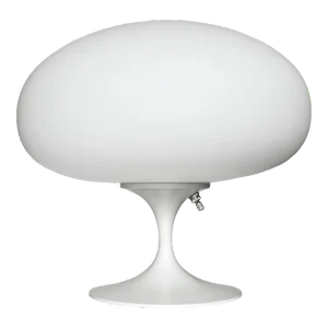 Stemlite Table Lamp by Designline in Matte White/Satin - Mid Century Retro Style