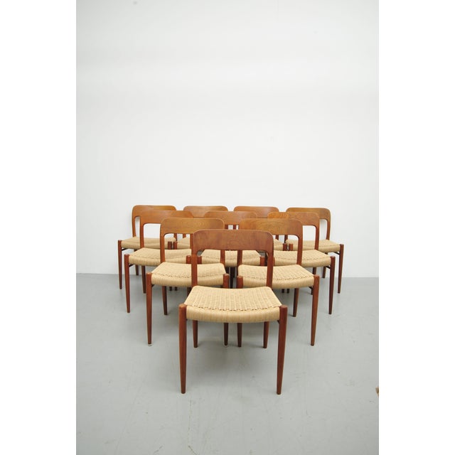 Vintage Dining Chairs in Teak by Niels Otto Møller for J. L. Møller Möbelfabrik, 1950s, Set of 4 For Sale - Image 14 of 14