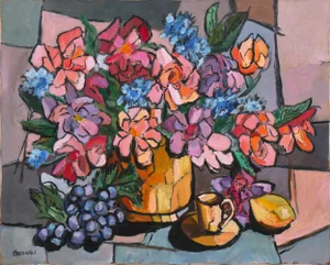 'Still Life in Lavender and Rose' by Jeannette Bedwell