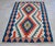 1980s Vintage Hand Woven Turkish Rug Flat Weave Wool Area Kilim Oushak Rug For Sale - Image 10 of 12