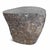 Solid heavy stone boulder vintage outdoor side table or stool. This rustic organic modern piece will look beautiful and...