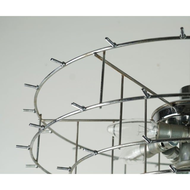 Mid-Century Chandelier in Crystal Glass and Chrome Plated Metal with 66 Glass Prisms from Kinkeldey, 1960s For Sale - Image 12 of 14