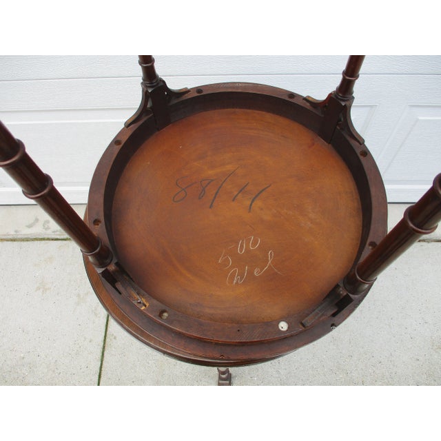 Round Mahogany Chippendale Side Tables For Sale - Image 10 of 12