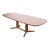 Niels Møller for Gudme Møbelfabrik Danish Modern Sculpted Teak Extension Dining Table, Newly Refinished For Sale