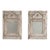 19th Century French Pair Of White Patinated Wooden Mirrors For Sale