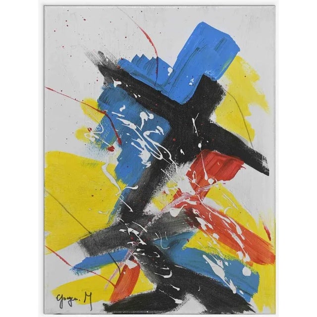 Martine Goeyens, Abstraction Number 5, Painting, 2023 For Sale - Image 4 of 4