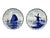 Hand-Painted Blue and White Landscape Plates from Royal Delft, 1980s, Set of 2 For Sale - Image 13 of 13