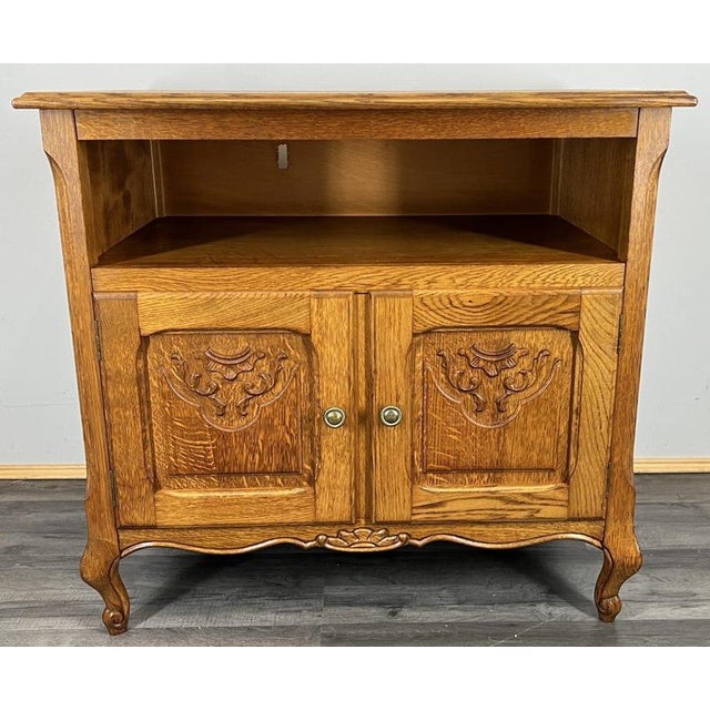 Vintage French Louis XIV Style Carved Cabinet For Sale - Image 17 of 17