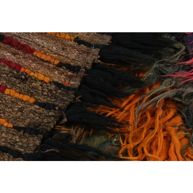 Textile Vintage Tulu Runner Rug With Colorful Geometric Patterns, From Rug & Kilim For Sale - Image 7 of 7