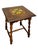 Brown Vintage Tile Top Side Table With Turned Legs and Wood Frame For Sale - Image 8 of 11