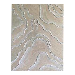 Textured Neutral Abstract Painting | Plaster Wall Art | Minimalist Coastal Decor | Original Acrylic Painting | Wabi Sabi Wall Art 24x30 For Sale