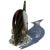 AVeM Italy Murano Avem Rainbow Colors Silver Gold Flecks Italian Art Glass Vintage Striped Fish Figurine Sculpture For Sale - Image 4 of 6