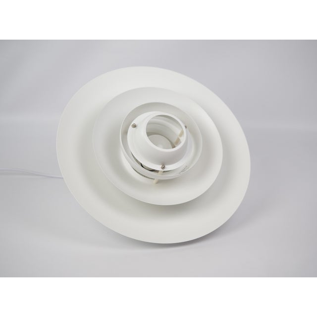 White Vintage Danish Verona Pendant Lamp by Kurt Wiborg for Jeka, 1980s For Sale - Image 8 of 13