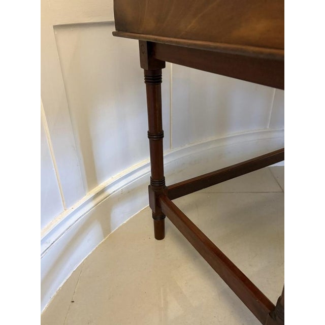 George III Quality Mahogany Tray Top Lamp Table, 1820s For Sale - Image 10 of 11