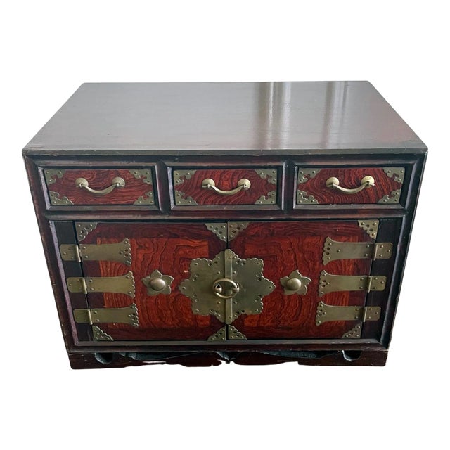 Small Korean Cabinet With Drawers Gakkesuri Joseon Dynasty For Sale