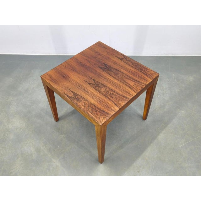 Refined mid century table designed by severin hansen and produced by haslev møbelfabrik in denmark during the 1960s....