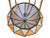 Mid-Century Modern Vintage Early 20th Century Stained-Glass Hanging Light For Sale - Image 3 of 6