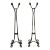 Arts & Crafts Style Hand Forged Wrought Iron Plant Stands - A Pair For Sale