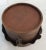 Arts & Crafts Brown Leather Decorative Drum Box For Sale - Image 3 of 5