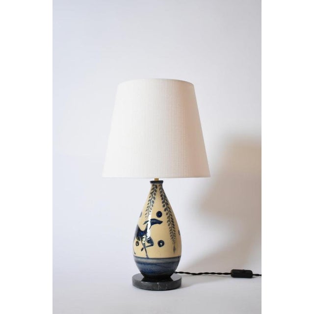 1930s Doe Pattern Primavera Ceramic Lamp, 1930s For Sale - Image 5 of 5