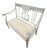 Hand‑Painted Vintage Gustavian Style Two‑Seater Settee — Designer/Statement Piece For Sale