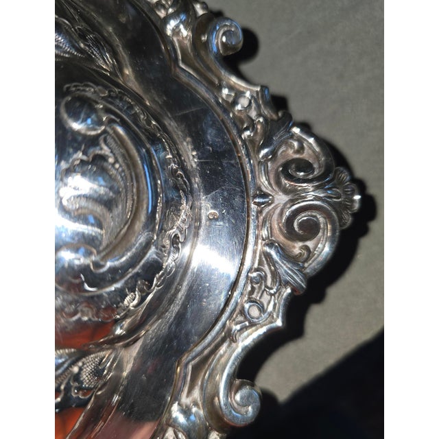1920s Silver Serving Dish With Lid For Sale - Image 14 of 17