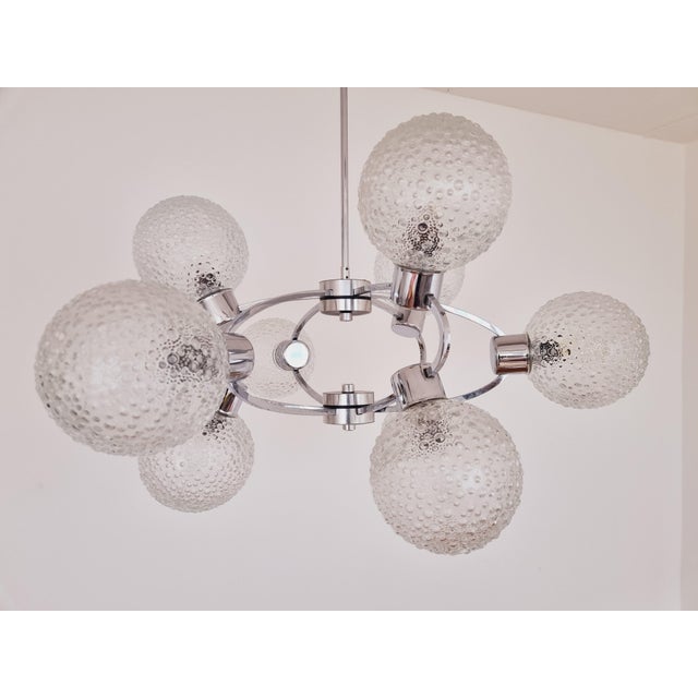 Large Mid-Century Galaxy Sputnik Chandelier, Germany, 1970s For Sale - Image 12 of 16