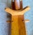 47” Vintage Handcrafted Rocking Horse Solid Cherry Wood,with Leather Bridle and Ears, Carved Mane For Sale - Image 10 of 10