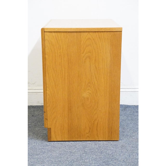 Stanley Furniture Oak Contemporary Modern 22" Open Cabinet Nightstand 77614-80-33230 For Sale - Image 10 of 13