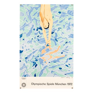 Munich 1972 Olympic Games Poster in the style of David Hockney, 1971 For Sale
