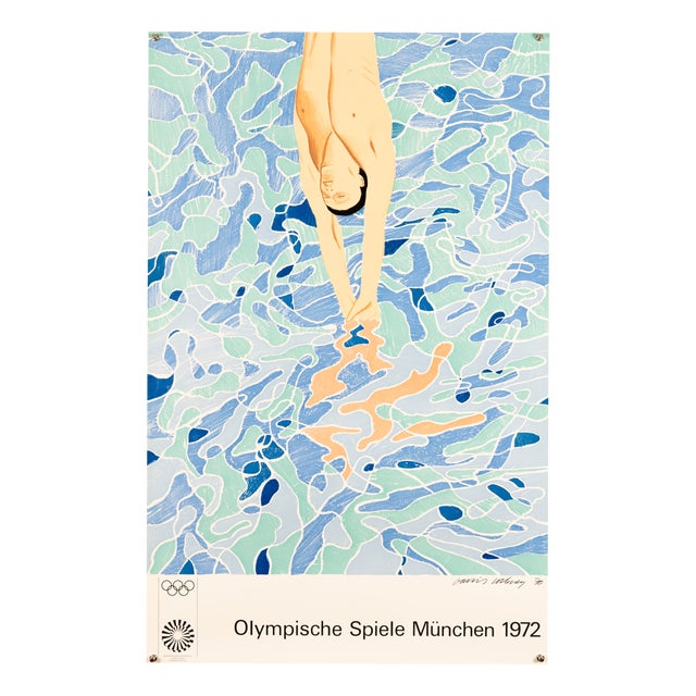 Munich 1972 Olympic Games Poster in the style of David Hockney, 1971 For Sale