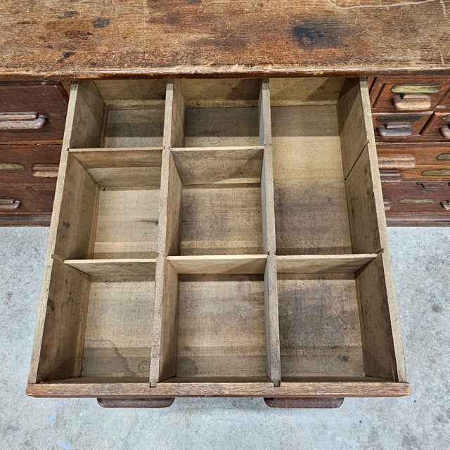 Early 20th Century J.D. Warren General Store Apothecary Cabinet For Sale - Image 14 of 15