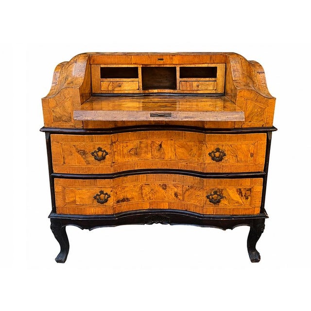 Brown 19th Century Walnut Burl Chest of Drawers For Sale - Image 8 of 12