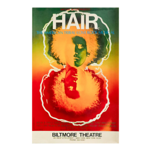 1970s American Theatre (Broadway) Window Card, Hair