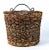 Vintage XL Metal Handle Multi Use Wicker Basket For Sale In Portland, ME - Image 6 of 13