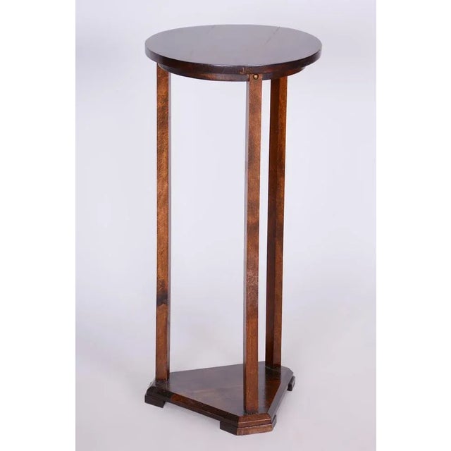 1920s Art Deco Pedestal in Oak, 1920s For Sale - Image 5 of 8