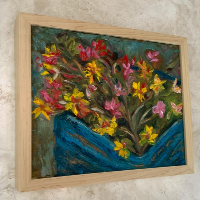 Fresh Flowers, Oil Painting, Framed For Sale - Image 4 of 5