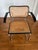 Mid-Century Modern 1970s Marcel Breuer Cesca Armchairs – Cidue, Italy (Black / Natural Cane), Set of 4 For Sale - Image 3 of 5