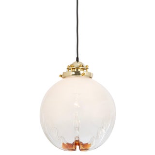 Vintage Italian Glass Pendant Light in the style of Mazzega, 1960s For Sale