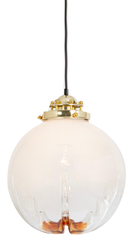 Vintage Italian Glass Pendant Light in the style of Mazzega, 1960s