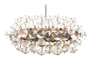 Convex Glass Sputnik Zeppelin Chandelier