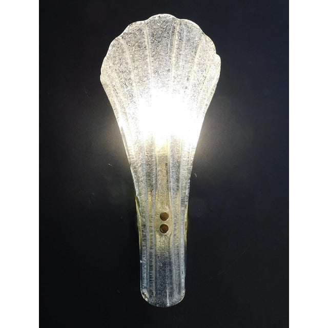 20th Century Graniglia Trumpet Sconces by Murano Due, a Pair For Sale - Image 6 of 8
