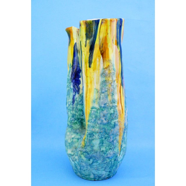 20th Century Ceramic Vase by G EC Amalfi, Gestione Esercizio Ceramiche attributed to Gambone, 1950s For Sale - Image 3 of 18